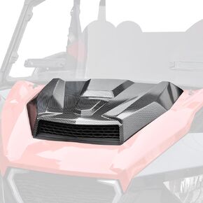 SAUTVS Sport Hood Scoop for Polaris General 1000 EPS 2016-2018, Carbon Fiber Pattern Turbo Hood Scoop Front Vented Cover with Grille Kit for Polaris General 1000/4 1000 EPS 2016 2017 2018 Accessories