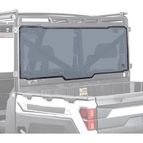KEMIMOTO Tinted Rear Window, Pre-installed Back Windshield Compatible with Polaris Ranger XP 1000/Crew 2017-2025, Polaris Ranger 1000/Crew 2020-2025, Ranger XP 900/Crew 2013-2019
