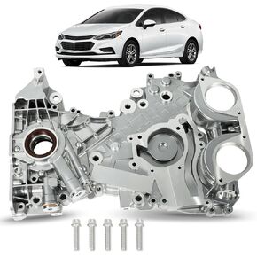 Engine Timing Cover 25199424, Timing Chain Cover Fits for Chevy Sonic/Cruze/Trax, 1.4L, 2011-2020 | for Buick Encore, 1.4L, 2013-2017 - Replace 55562788 25194353 Timing Chain Oil Pump Cover
