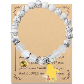 FUSTMW Poohs Friendship Gifts Poohs and Piglets Bracelet Cartoon Lover Gifts Bear Friendship Gifts Inspirational Friend Gift (Poohs bracelet), Large