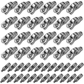 48pcs مجموعة ذراع Rocker Rocker المحرك ، متوافقة مع 2005-2010 Explorer Mustang F-250 F-350 F-450 4.6L ، 2005-2014 Expedition Lincoln Navigator 5.4L ، يحل محل الجزء 3L3Z-6564-BA 3L3Z6564BA 5L1Z6500A