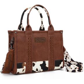 Montana West Wrangler Tote Bag for Women Handbag Satchel Bag Crossbody Purse with Strap Women Shoulder Purse