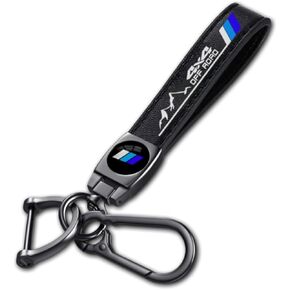 Genuine Leather Car Keychain Keyring for Toyota Tacoma 4Runner Tundra Rav4 Highlander TRD Accessories Car Key Chain