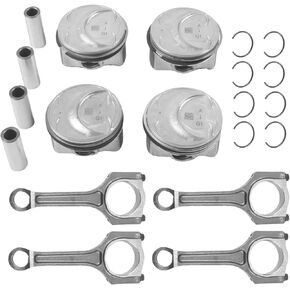 G4KH 2.0T Engine Pistons & Connecting Rod 8Pcs Fits for Hyundai Genesis Coupe/Sonata, Kia Optima/Sportage 2011 2012 2013 2014 2.0L Turbo OE 23410-2G410 23510-2G440 23413-2C400