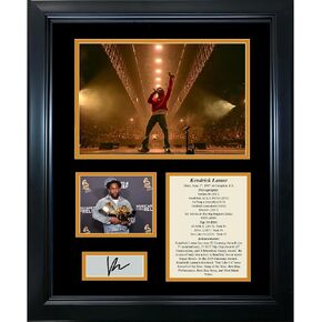 Framed Kendrick Lamar Not Like Us Discography Facsimile Laser Engraved Signature Auto 11"x14" Music Photo Sig Collage
