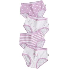 Girls Toddler Soft Cotton Panties Underwear Briefs 4-Pack
