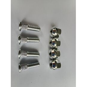Front Wheel Studs 90103-HA0-300 & Lug Nuts Replacement for 1986-1997 Honda TRX200, 88-00 TRX300, 97-01 TRX250 & 2002-2024 TRX250TE TRX250TM, 07-13 TRX420, 05-11 TRX500, 06-16 TRX680 ATV