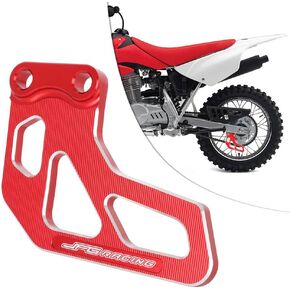 دليل حراسة سلسلة الدراجات النارية حماية CNC ألمنيوم نوبات لـ XR100R 1985-2003 XR80R 1985-2003 CRF100F 2004-2013 CRF80F 2004-2013 Motorbike Motocross Red