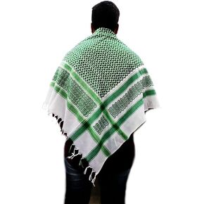 Shemagh Tactical Desert Head Neck Scarf 100% Cotton Keffiyeh Shemagh Original Scarf Kufiya Arafat Men & Women