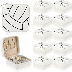 12 Pcs Tennis Gifts for Team Bulk Tennis Jewelry Box Small Portable Case for Team Coach Supplies