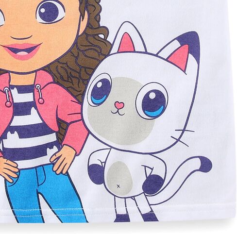 DREAMWORKS GABBY'S DOLLHOUSE Girls Short Sleeve T-Shirt and French Terry Shorts Set for Toddler and Big Kids in Saudi Arabia