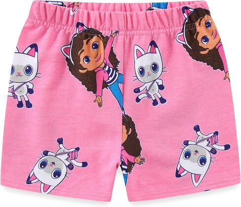 DREAMWORKS GABBY'S DOLLHOUSE Girls Short Sleeve T-Shirt and French Terry Shorts Set for Toddler and Big Kids in Saudi Arabia