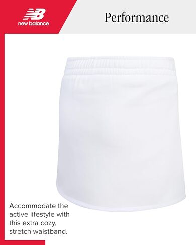 New Balance Girls' Scooter Set - 2 Piece Fleece Short Sleeve Graphic Tee and Activewear Skorts for Girls (Sizes: 7-12) in Kuwait