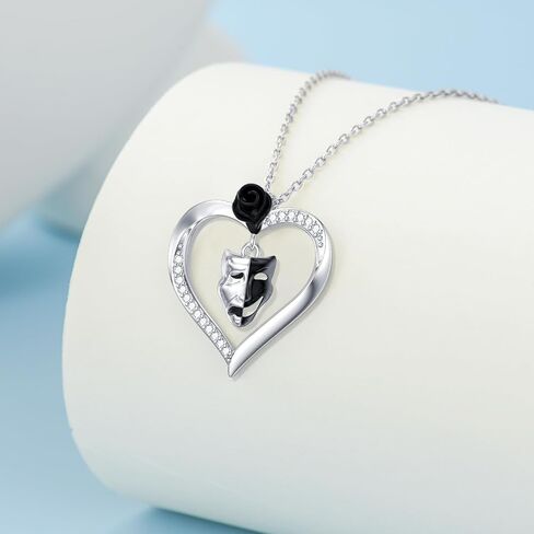 MONGAS Sunflower Necklace Sterling Sliver Sunflower Heart Necklace Pendant Heart Jewelry Sunflower Gifts for Women Birthday in Saudi Arabia