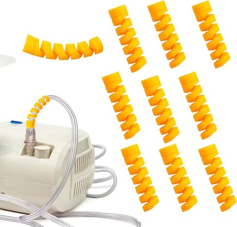 10 Pack Oxygen Tube Support Crimp Straightener for Oxygen Hose Keep Oxygen Hose from Kinking, Oxygen Tubing Supports Oxygen Accessories（Yellow） in Kuwait