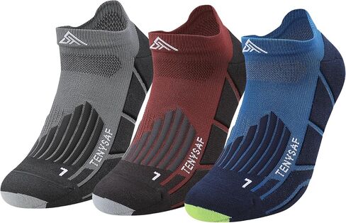Compression Athletic Running Socks: Men Women's Low Cut Ankle Socks for Sport Enthusiasts Hiking Cycling Basketball in Kuwait