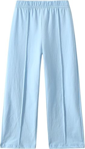 Girls Clothing Set 2 Piece Outfits Tie Dye Twist Front Crop Tops and Wide Leg Pants for Casual,Dance,Sport in Saudi Arabia