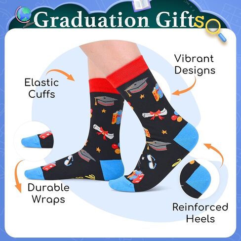 Reading Graduation Gifts for Him and Her - Book Lover Graduation Socks for Women Men in Saudi Arabia
