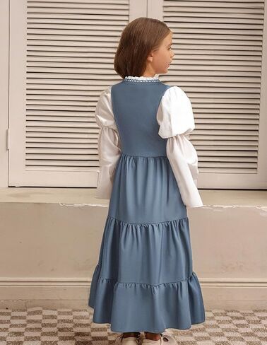 قرمزي الظلام الفتيات النهضة لباس الفقاء الطويل الأكمام في العصور الوسطى in Kuwait