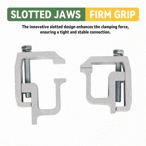 KUAFU Truck Cap Mounting Clamps Compatible with Chevrolet Chevy Ford Dodge Ram Sierra Dakota Ram 1500 2500 3500 F150 F250 for Mounting Caps Camper Shell Topper Canopy Heavy Duty Aluminum (4Pcs-Silver) in Saudi Arabia