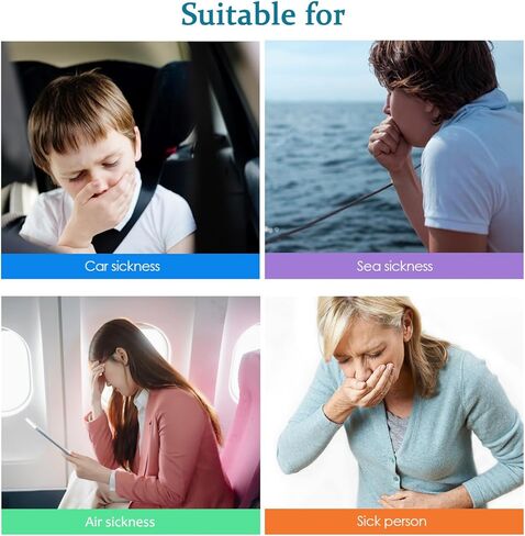 30ct Motion Sickness Patches Non Drowsy, Sea Sickness Patch for Cruise Travel Essentials, Waterproof Patches Behind Ear, Custom Cute Color, Long Last 72H in Kuwait