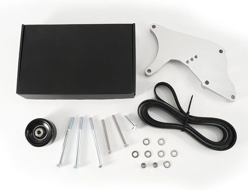 LS Truck SUV Dual Alternator Bracket Kit for GM 4.8L 5.3L 6.0L 6.2L Vortec V8 Engine 1999-2013,for Chevy Tahoe Suburban Silverado, GMC Yukon, Cadillac Escalade, Hummer H2 (Silver) in Kuwait