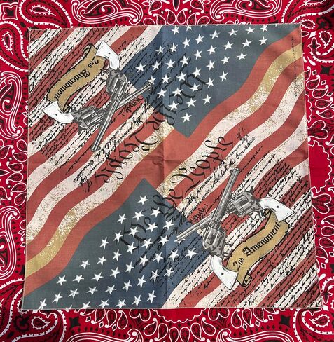 Patriotic Bandannas, 22x22, Made in USA, Great for Crafts in Kuwait