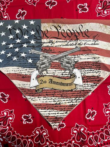 Patriotic Bandannas, 22x22, Made in USA, Great for Crafts in Kuwait