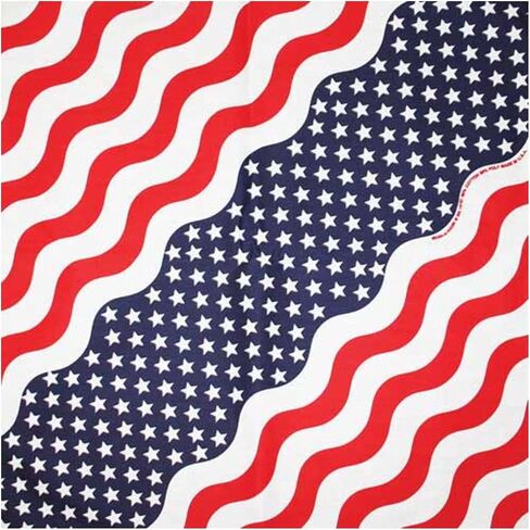 Patriotic Bandannas, 22x22, Made in USA, Great for Crafts in Kuwait