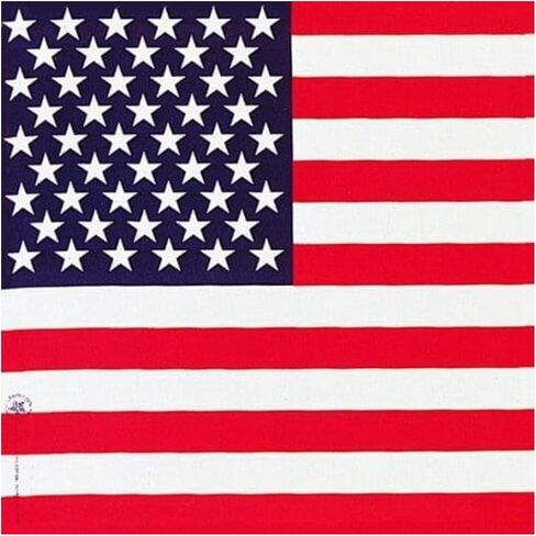 Patriotic Bandannas, 22x22, Made in USA, Great for Crafts in Kuwait