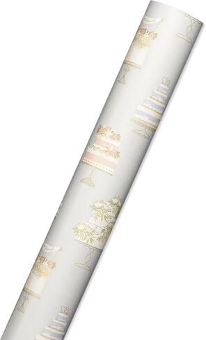 American Greetings 160 sq. ft. Reversible Wrapping Paper Bundle for Weddings, Bridal Showers and All Occasions, Greenery and Love Text (4 Rolls, 30 in. x 16 ft.) in Kuwait