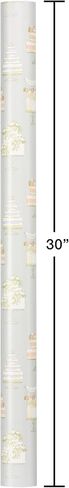 American Greetings 160 sq. ft. Reversible Wrapping Paper Bundle for Weddings, Bridal Showers and All Occasions, Greenery and Love Text (4 Rolls, 30 in. x 16 ft.) in Kuwait