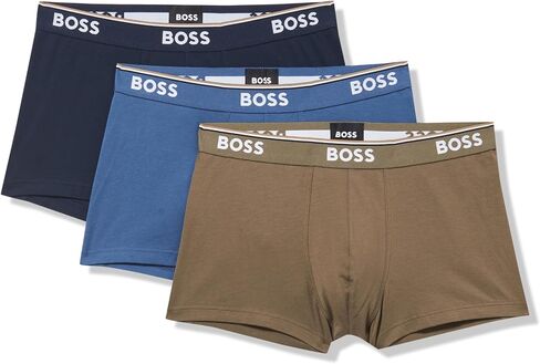 BOSS Men's 3-Pack Multi Color Bold Logo Trunks in Kuwait