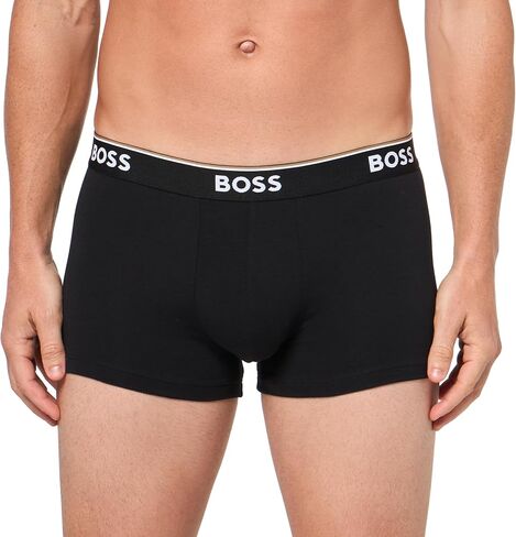 BOSS Men's 3-Pack Multi Color Bold Logo Trunks in Kuwait