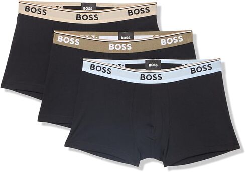 BOSS Men's 3-Pack Multi Color Bold Logo Trunks in Kuwait