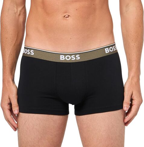BOSS Men's 3-Pack Multi Color Bold Logo Trunks in Kuwait