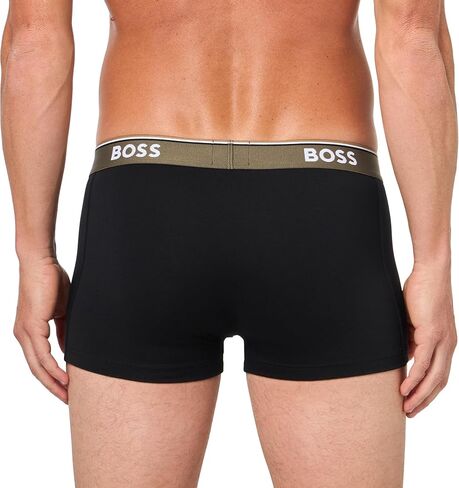 BOSS Men's 3-Pack Multi Color Bold Logo Trunks in Kuwait