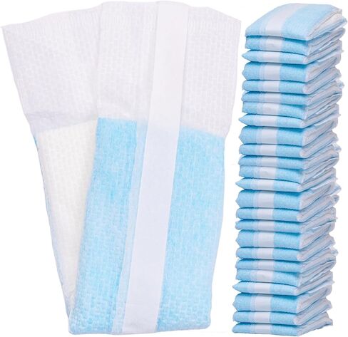 Extra Long Postpartum Maternity Pads with Tails [24 Pack] Large 3''x20'' Maximum Absorbency Heavy Flow Postpartum Incontinence Pads - Ultra Soft Disposable Nursing Pads for New Moms (24) in Saudi Arabia