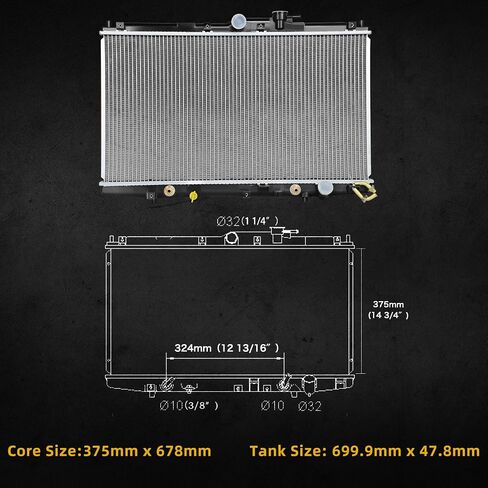 مشعاع DWVO متوافق مع 2013 2014 2015 2016 2017 Accord 2015 2016 2017 2018 2019 2020 Acura TLX 2.4L 3.5L V6 L4 in Kuwait