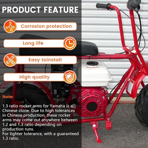 1.3 Ratio Stamped Steel Rocker Arms for Honda GX160 GX200 for Predator 212 non-hemi 196cc 208cc for Clones 196cc 208cc for coleman for lifan Go Kart Parts in Kuwait