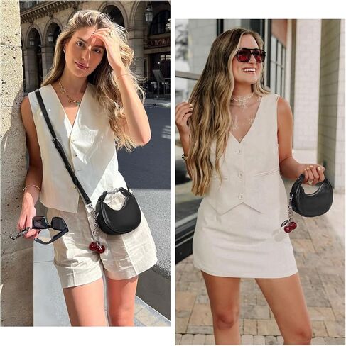 JQWSVE Small Top Handle Bags for Women Rhinestone Mini Purses Ladies Handbags Trendy Crescent Mini Crossbody Purse in Kuwait
