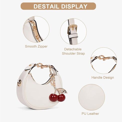 JQWSVE Small Top Handle Bags for Women Rhinestone Mini Purses Ladies Handbags Trendy Crescent Mini Crossbody Purse in Kuwait