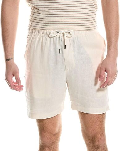 Men's Classic Pull On Linen Shorts 6.25" in Saudi Arabia