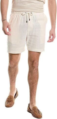 Men's Classic Pull On Linen Shorts 6.25" in Saudi Arabia