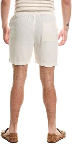 Men's Classic Pull On Linen Shorts 6.25" in Saudi Arabia