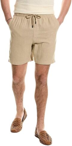 Men's Classic Pull On Linen Shorts 6.25" in Saudi Arabia