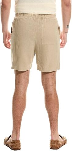 Men's Classic Pull On Linen Shorts 6.25" in Saudi Arabia
