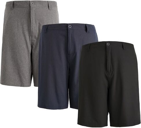 Men's Amphibian Hybrid Shorts Summer Casual Shorts for Men Chino Beach Golf Athletic Quick Dry 21 Inches Boardshort in Kuwait