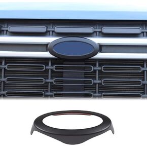 Tailgate Emblem Cover Trim, Rear Trunk Logo Back Badge Decoration Cover Trim Fit Ford Maverick 2022+ Emblem Badge Logo Cover Trim Circle Ring Center Decor Logo Car Front and Rear Logo Circles Cover