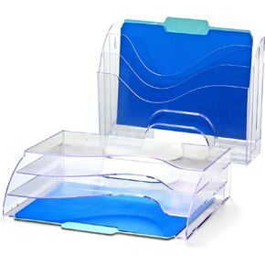 Officemate Two-Way Organizer, 3-Tier, Clear (22904)